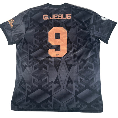 G.Jesus 9 Arsenal 2022/2023 Away Football Shirt XXL — full back view