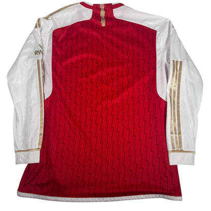 Arsenal 2023/2024 Home Long Sleeve Football Shirt 2XL — full back view