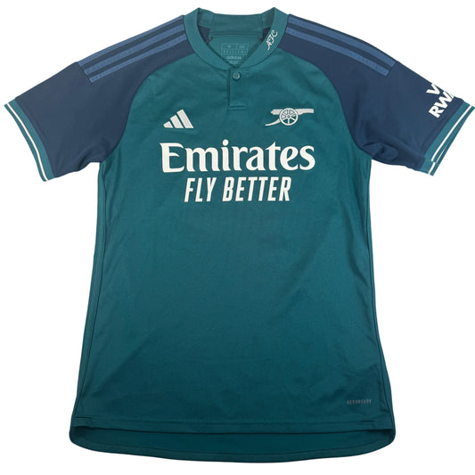 Front of Arsenal 2023/2024 third football shirt, size Medium