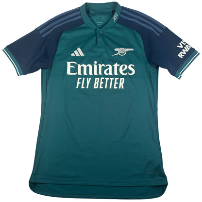 Front of Arsenal 2023/2024 third football shirt, size Small