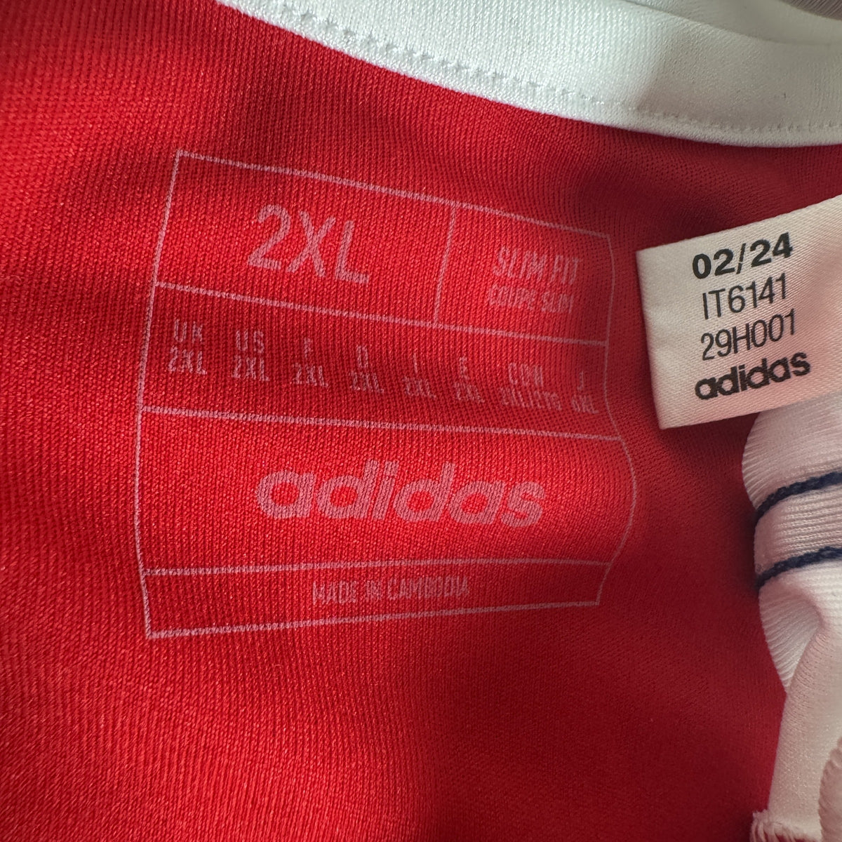 Arsenal 2024/2025 Home Football Shirt XXL