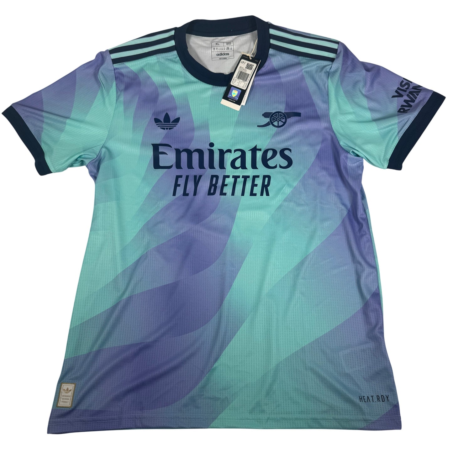 Saliba 2 Arsenal 2024/2025 Third HEAT.RDY Football Shirt XL BNWT