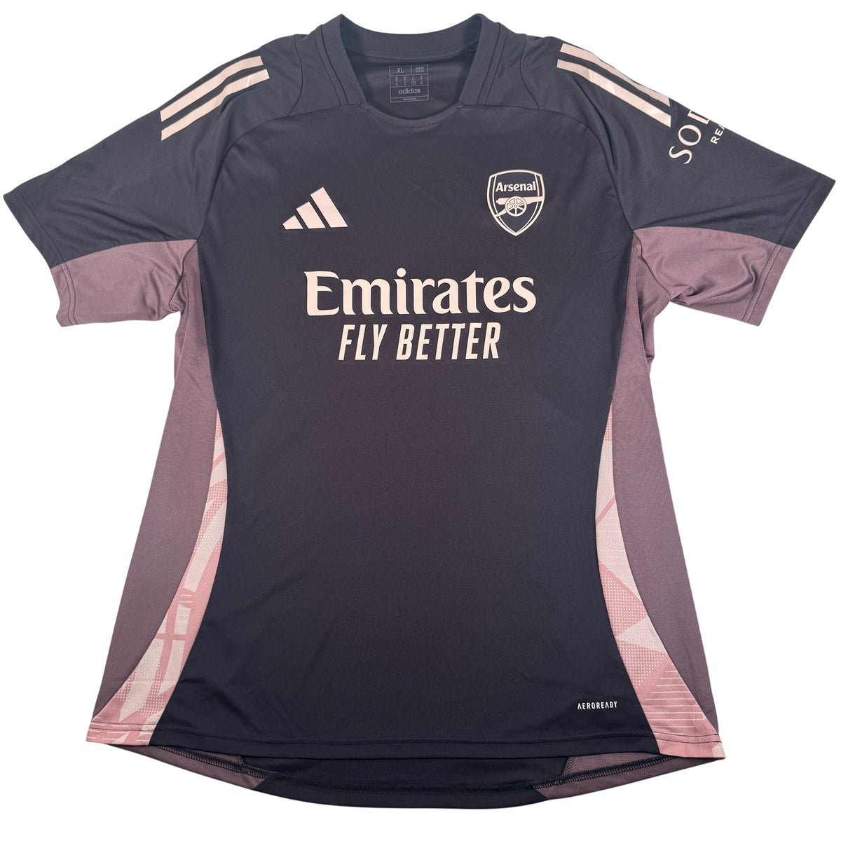 Front of Arsenal 2024/2025 training football shirt, size XL