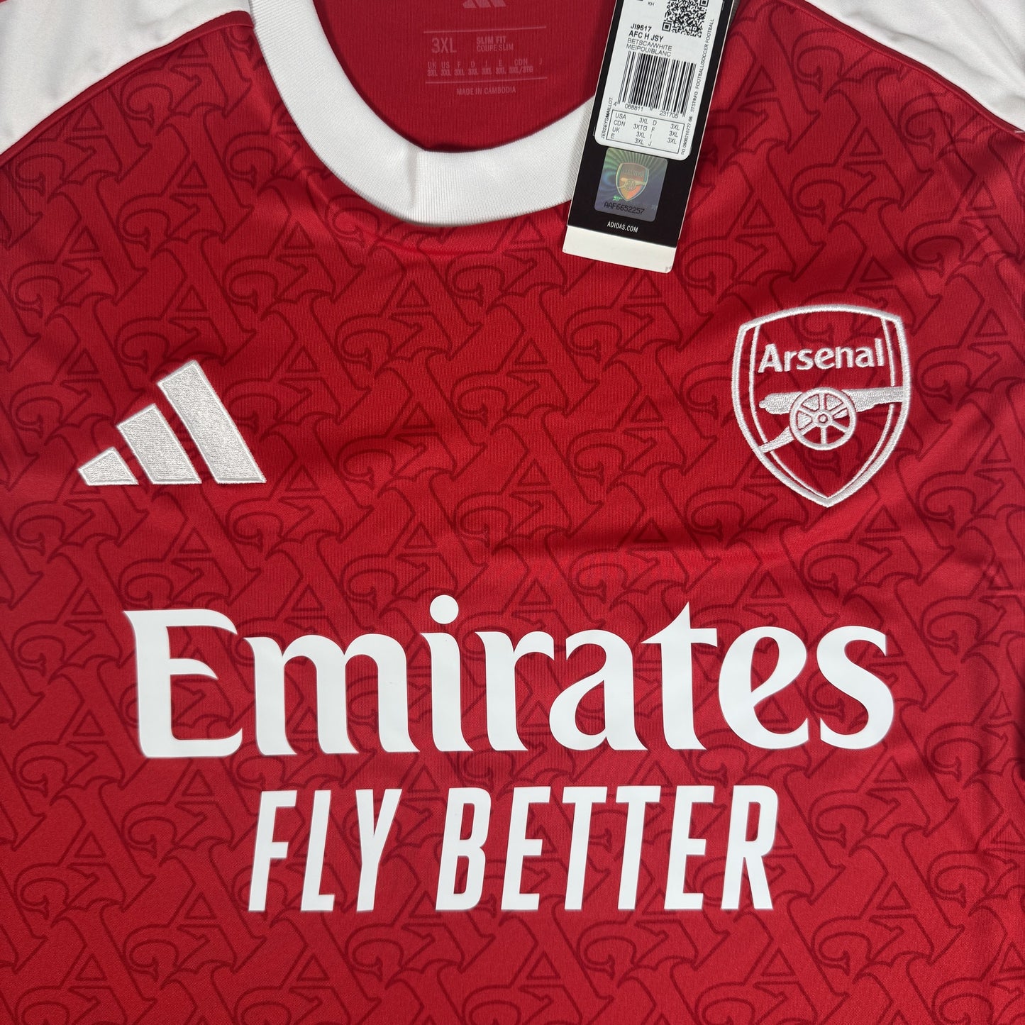 Arsenal 2025/2026 Home Football Shirt 3XL BNWT