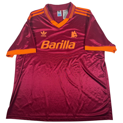 Front of AS Roma 1993/1994 home football shirt, size XXL
