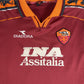AS Roma 1998/1999 Home Long Sleeve Football Shirt Large