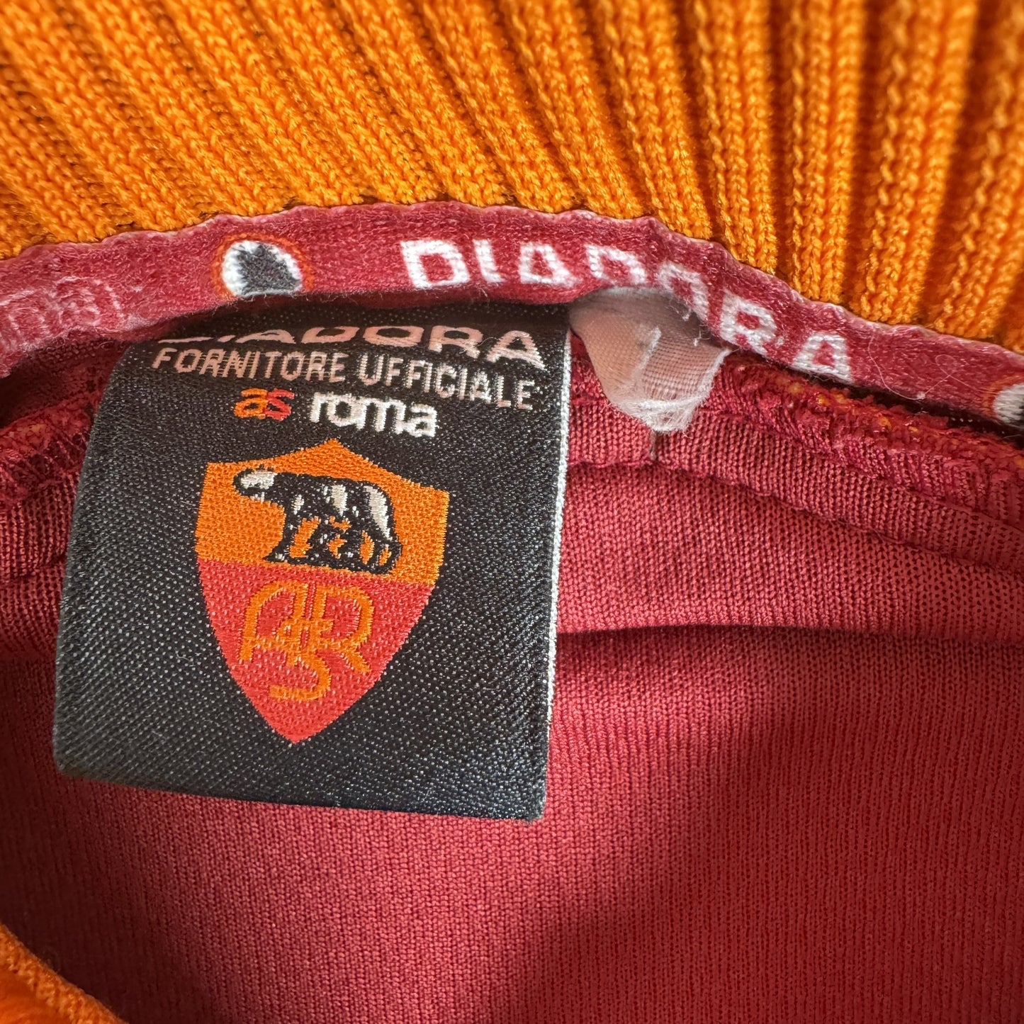 AS Roma 1998/1999 Home Long Sleeve Football Shirt Large