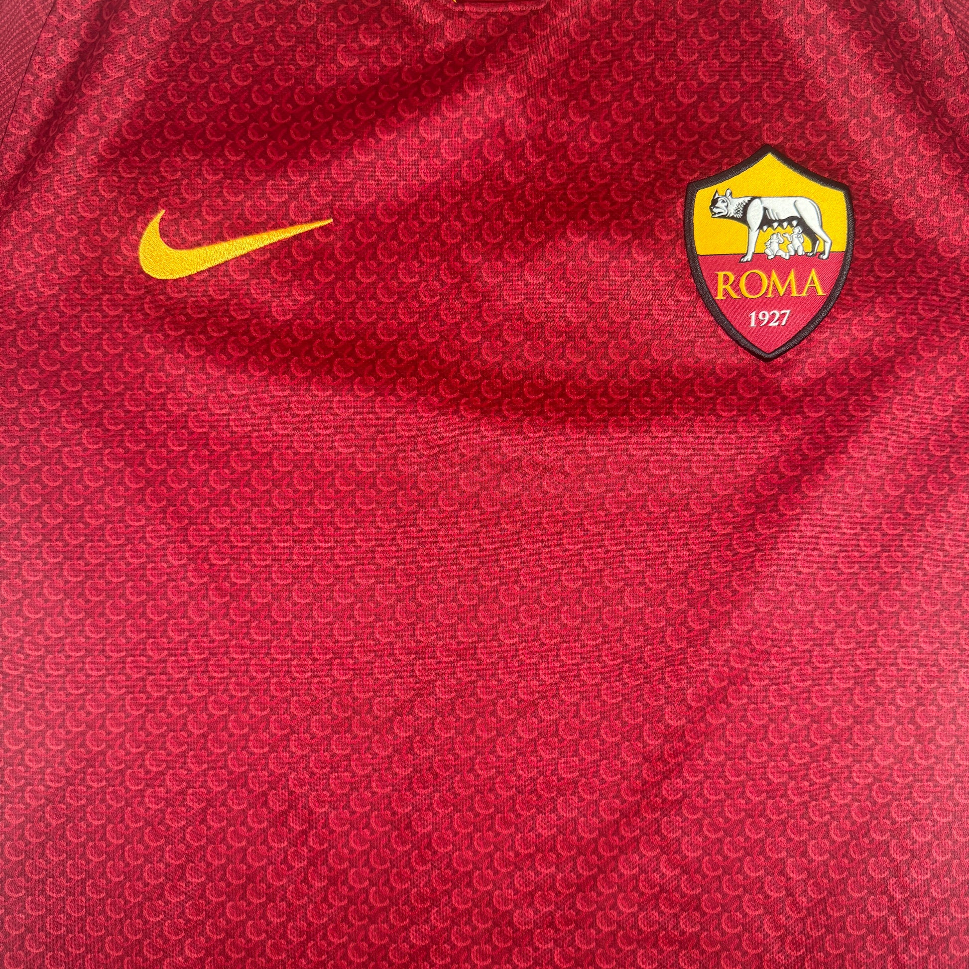 AS Roma 2018/2019 Home Football Shirt Medium – Football Shirt Kingdom