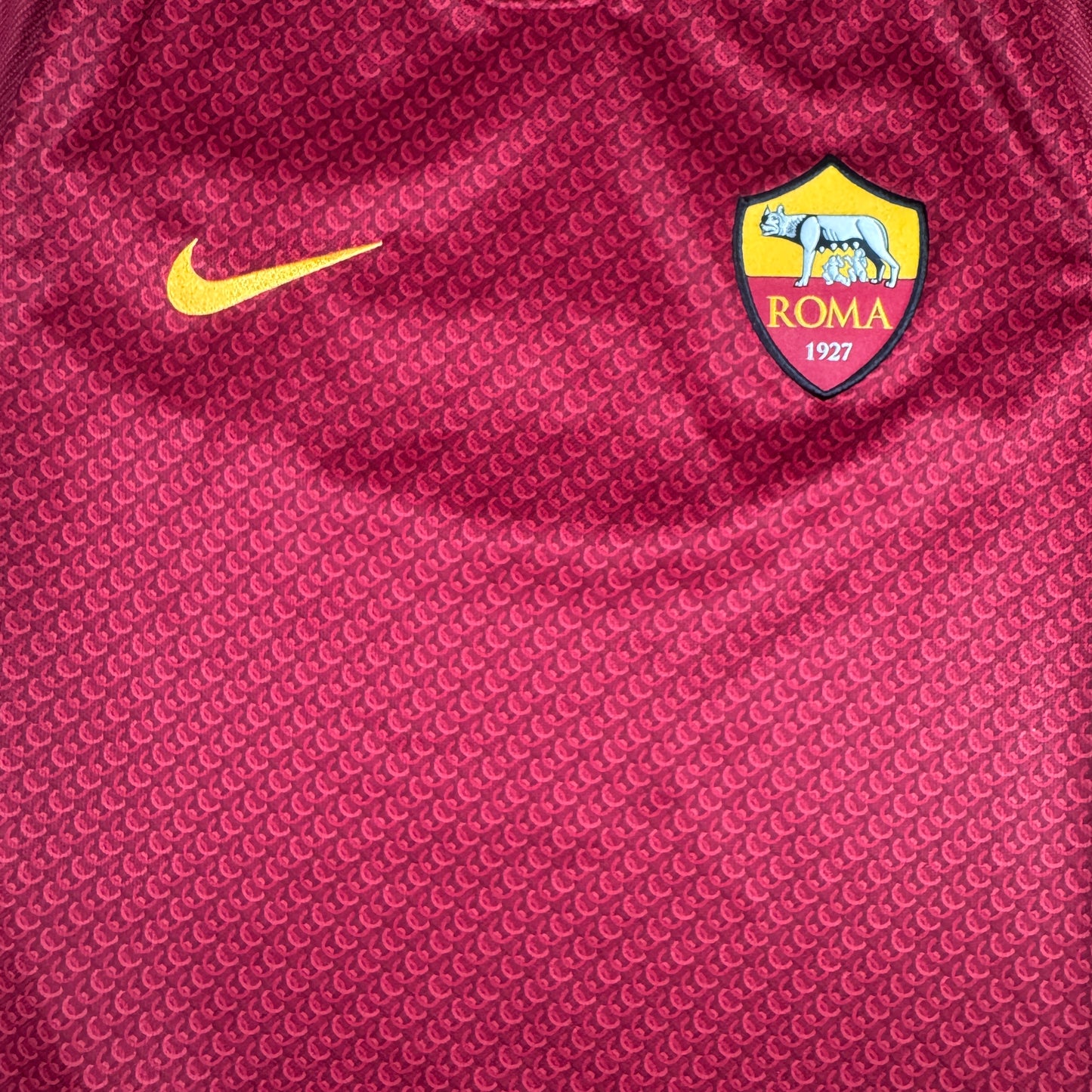 AS Roma 2018/2019 Home Football Shirt Small – Football Shirt Kingdom