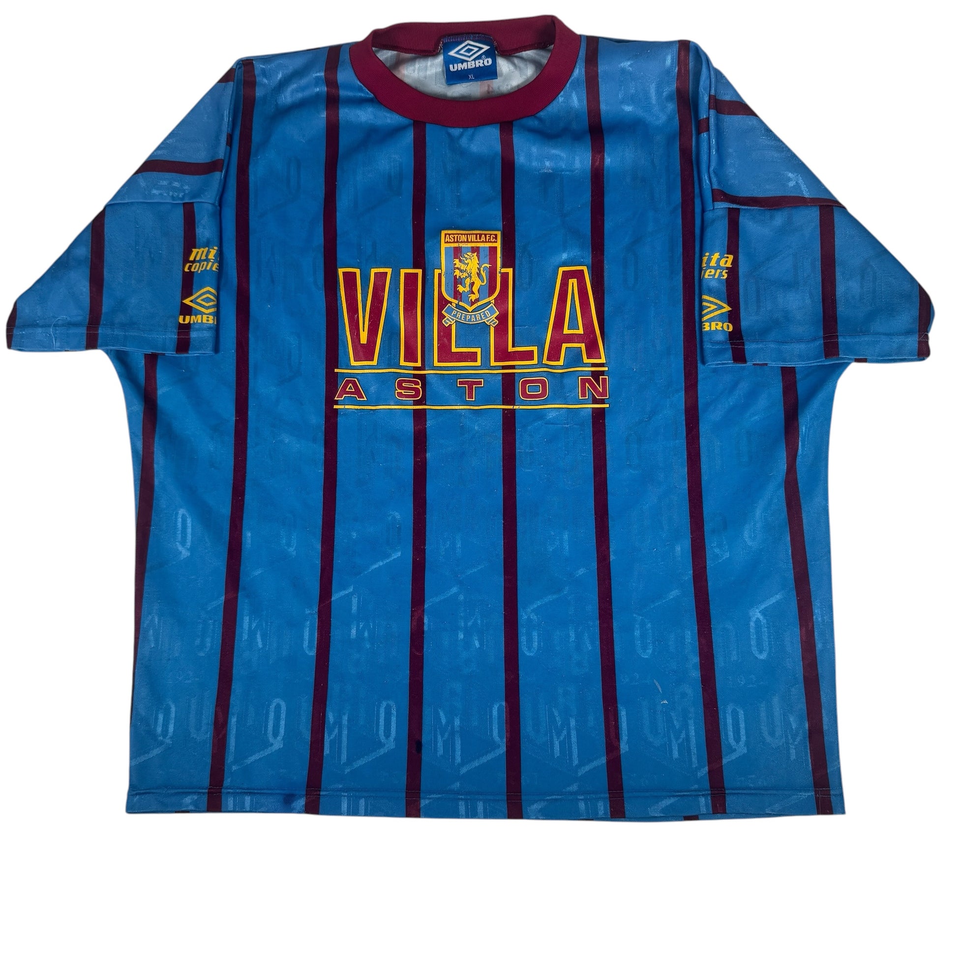 Aston Villa 1992/1993 Training Football Shirt XL – Football Shirt Kingdom