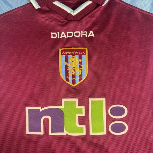 Aston Villa 2000/2001 Home Football Shirt Large