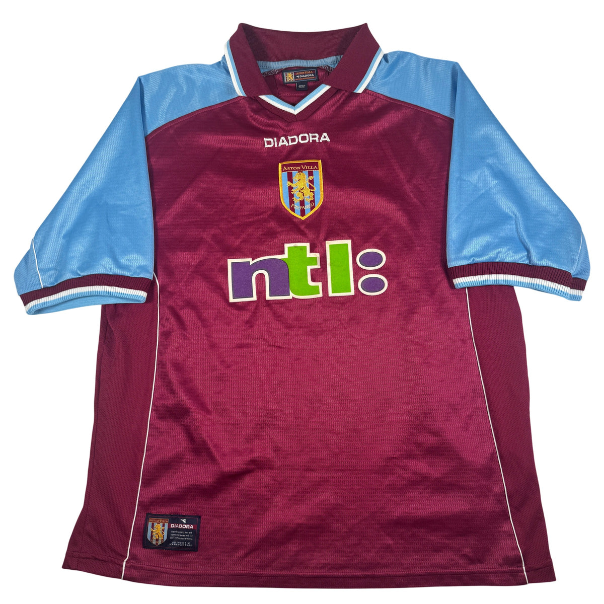 Front of Aston Villa 2000/2001 home football shirt, size XL