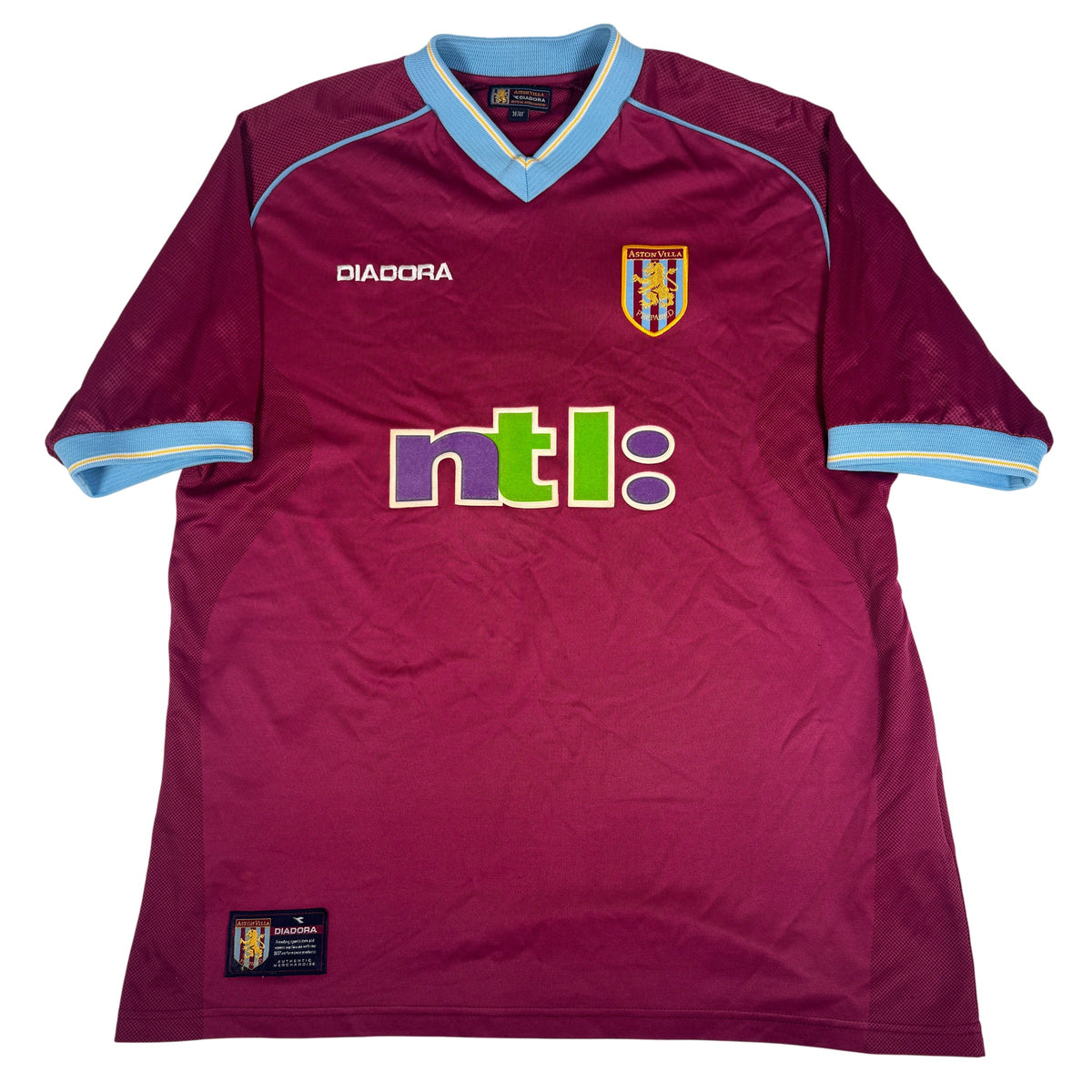 Aston Villa 2001/2002 Home Football Shirt Medium