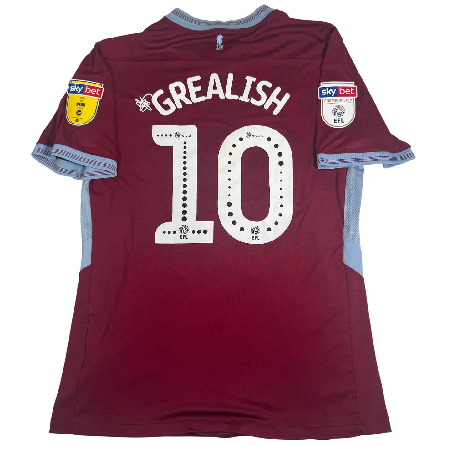 Grealish 10 Aston Villa 2018/2019 Home Football Shirt Large