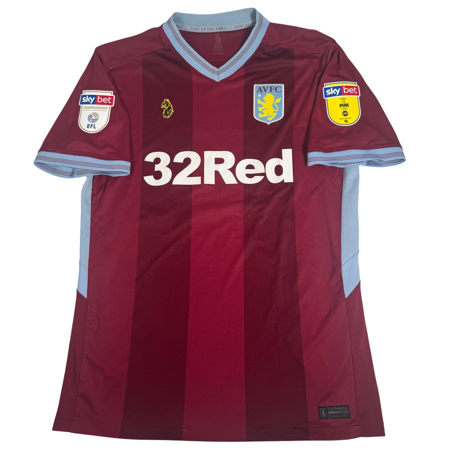 Grealish 10 Aston Villa 2018/2019 Home Football Shirt Large