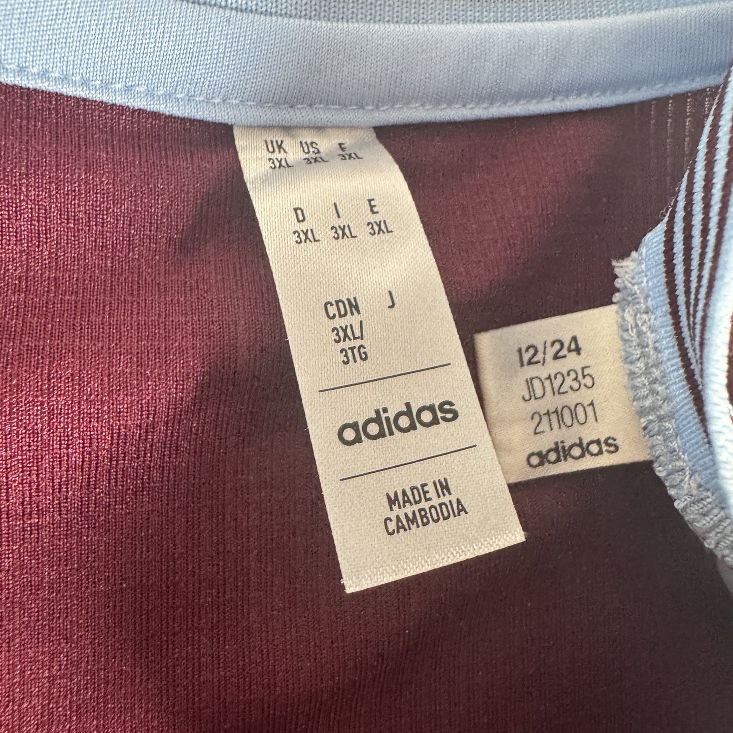 Aston Villa 2024/2025 Home Football Shirt 3XL