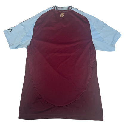 Aston Villa 2024/2025 Home Football Shirt Medium — full back view