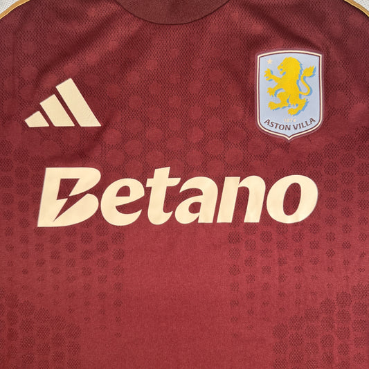 Aston Villa 2025/2026 Home Player Spec Football Shirt 3XL