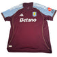 Aston Villa 2025/2026 Home Player Spec Football Shirt 3XL