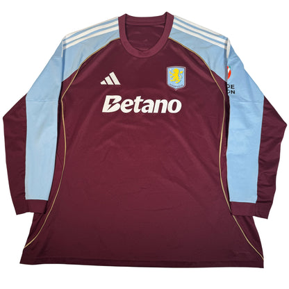 Aston Villa 2025/2026 Home Long Sleeve Football Shirt 3XL