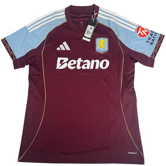 Aston Villa 2025/2026 Home Football Shirt Large BNWT