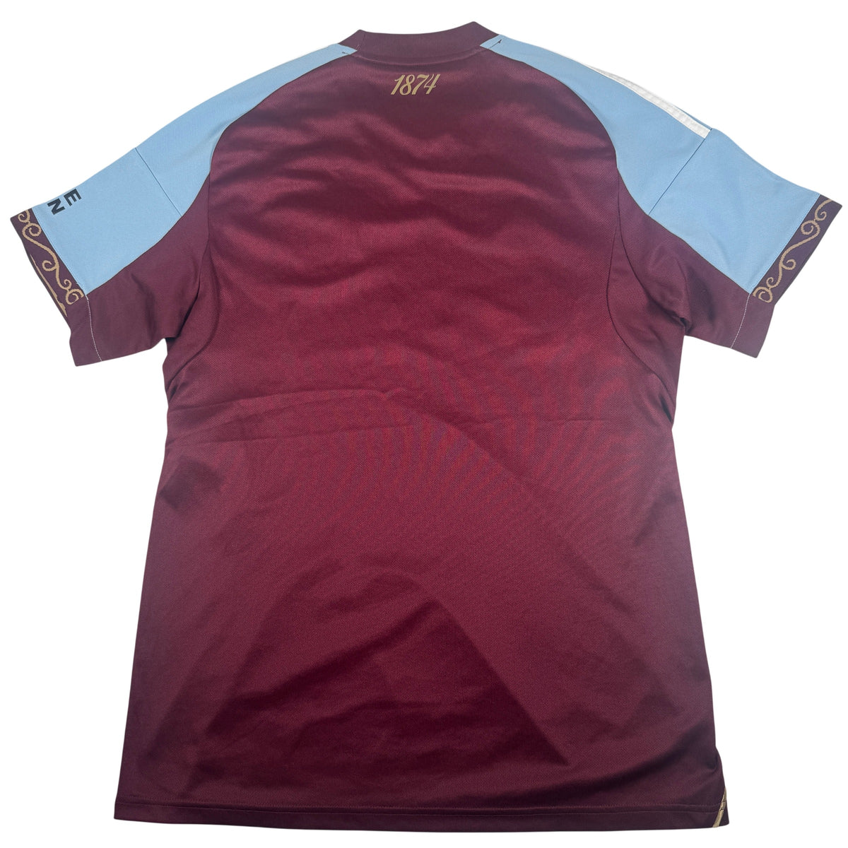 Back of Aston Villa 2025/2026 home football shirt, size Large
