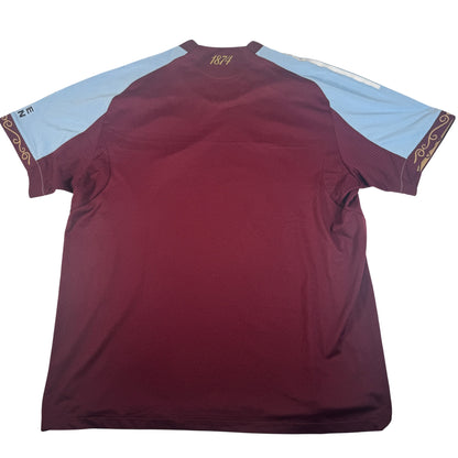Back of Aston Villa 2025/2026 home football shirt, size XXL