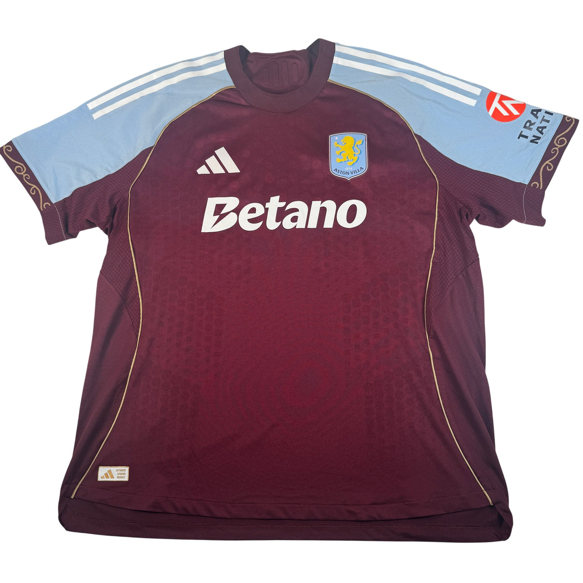 Front of Aston Villa 2025/2026 home football shirt, size XXL