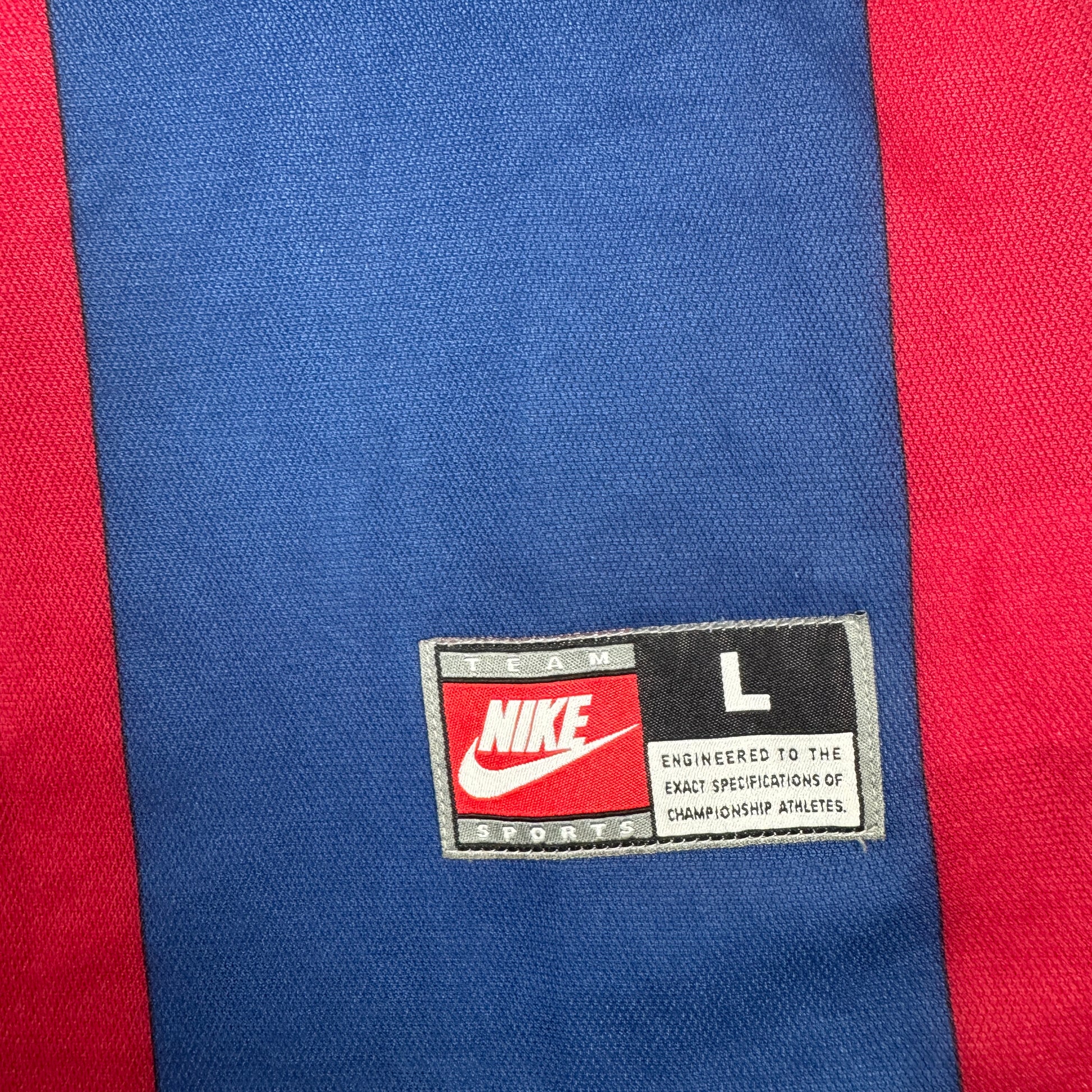 Barcelona 1998/1999 Home Football Shirt Large – Football Shirt Kingdom