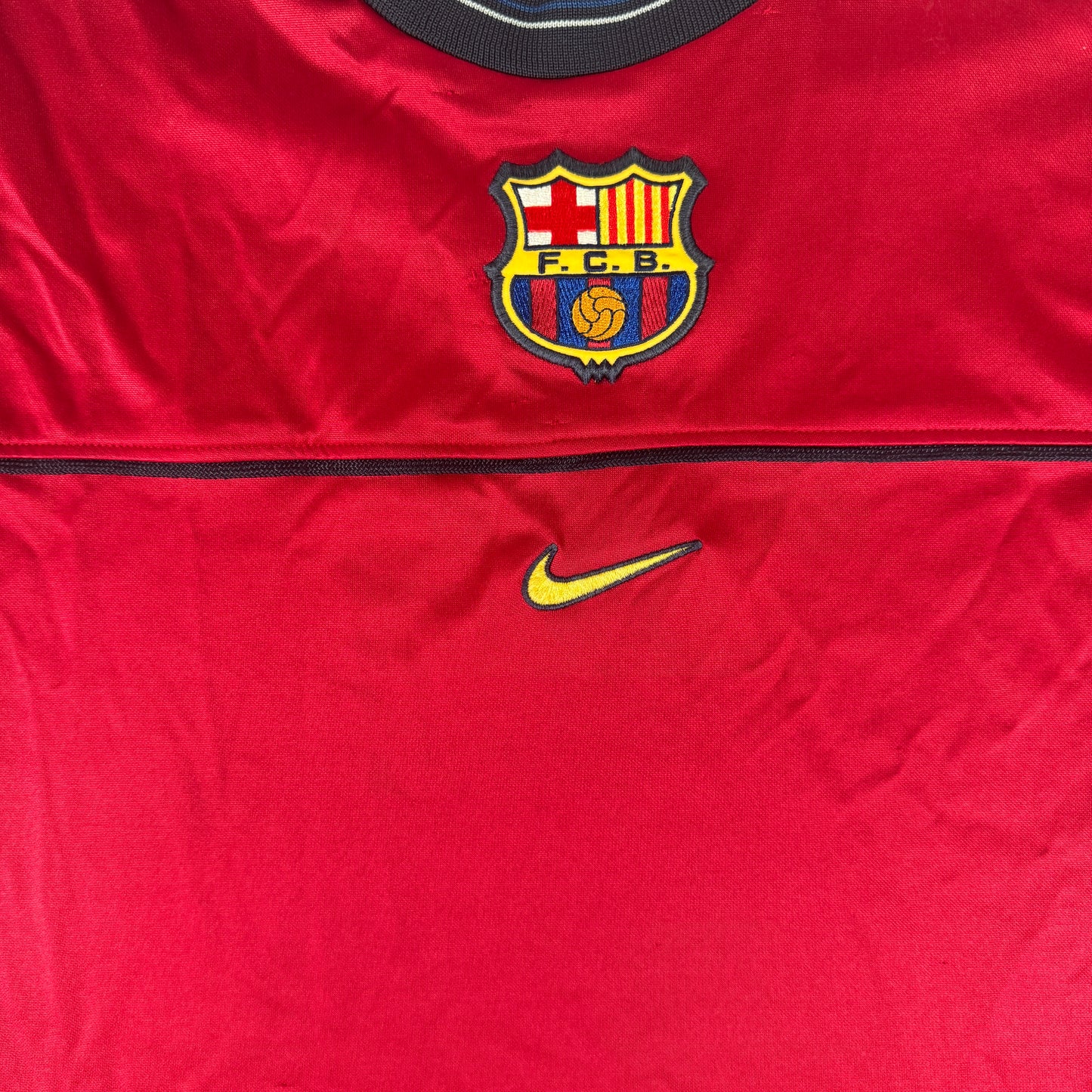 Barcelona 1998/1999/2000 Red Training Football Shirt XL – Football Shirt Kingdom