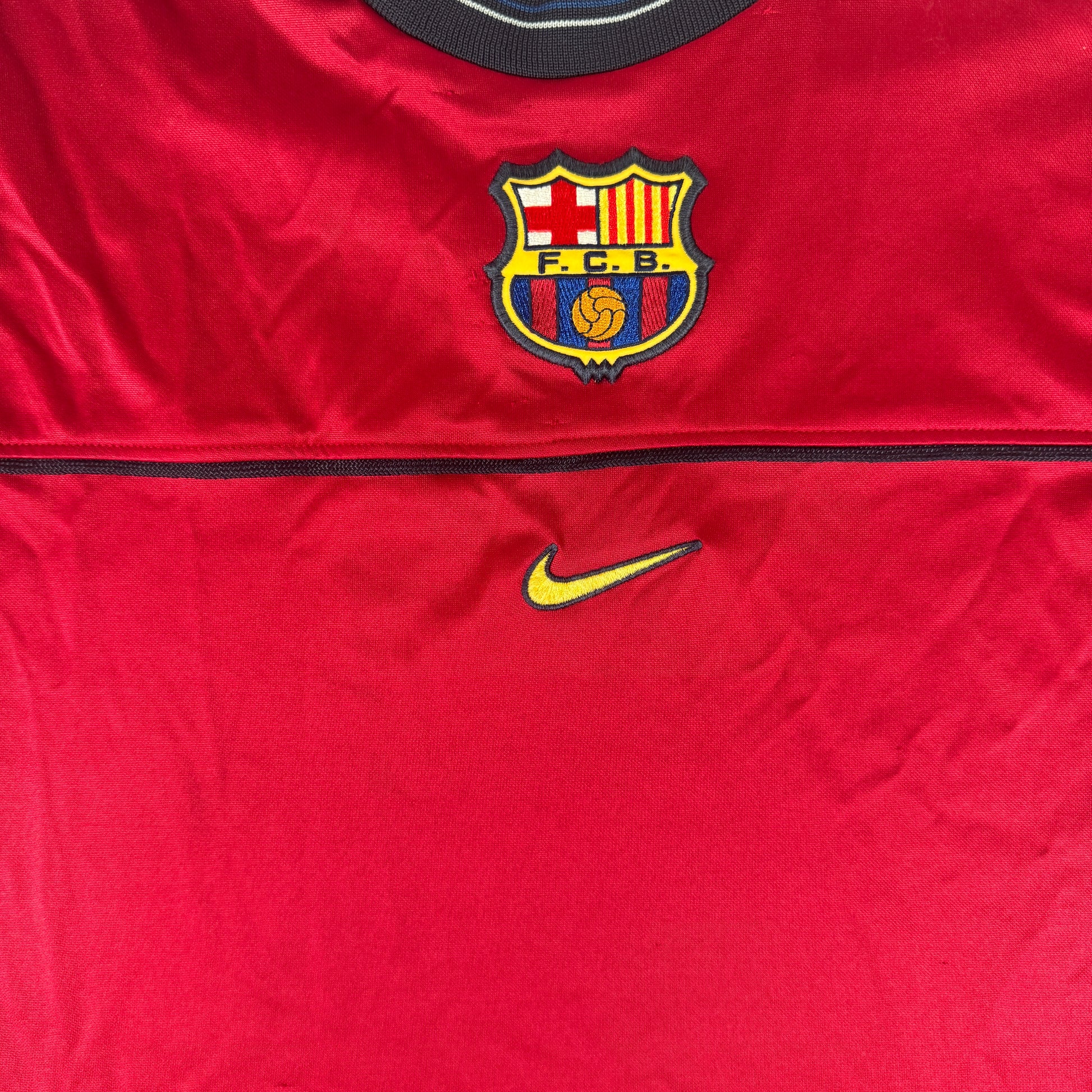 Barcelona 1998/1999/2000 Red Training Football Shirt XL – Football Shirt Kingdom