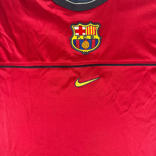 Barcelona 1998/1999/2000 Red Training Football Shirt XL – Football Shirt Kingdom