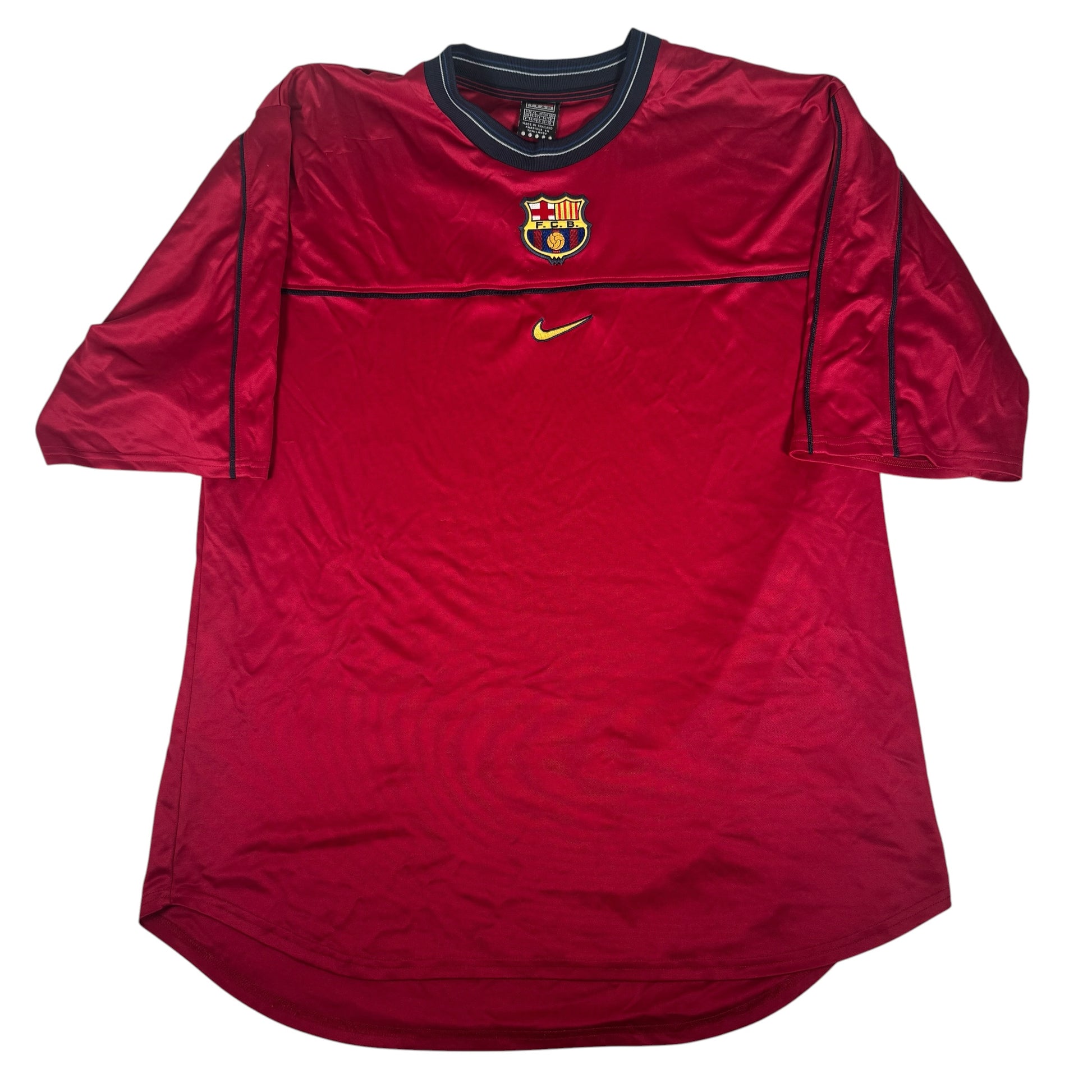 Barcelona 1998/1999/2000 Red Training Football Shirt XL – Football Shirt Kingdom