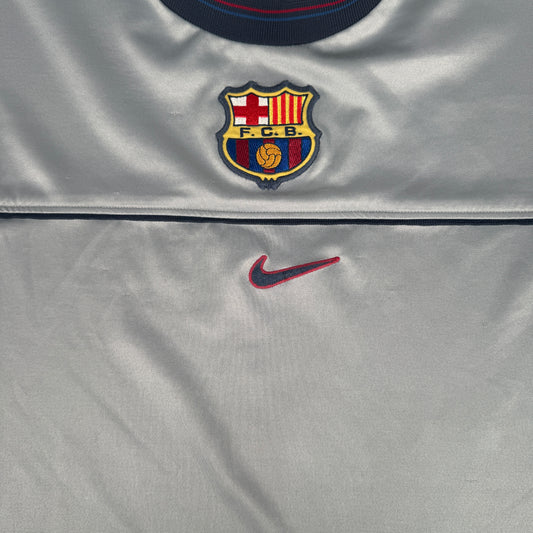 Barcelona 1998/1999/2000 Grey Training Football Shirt XL – Football Shirt Kingdom