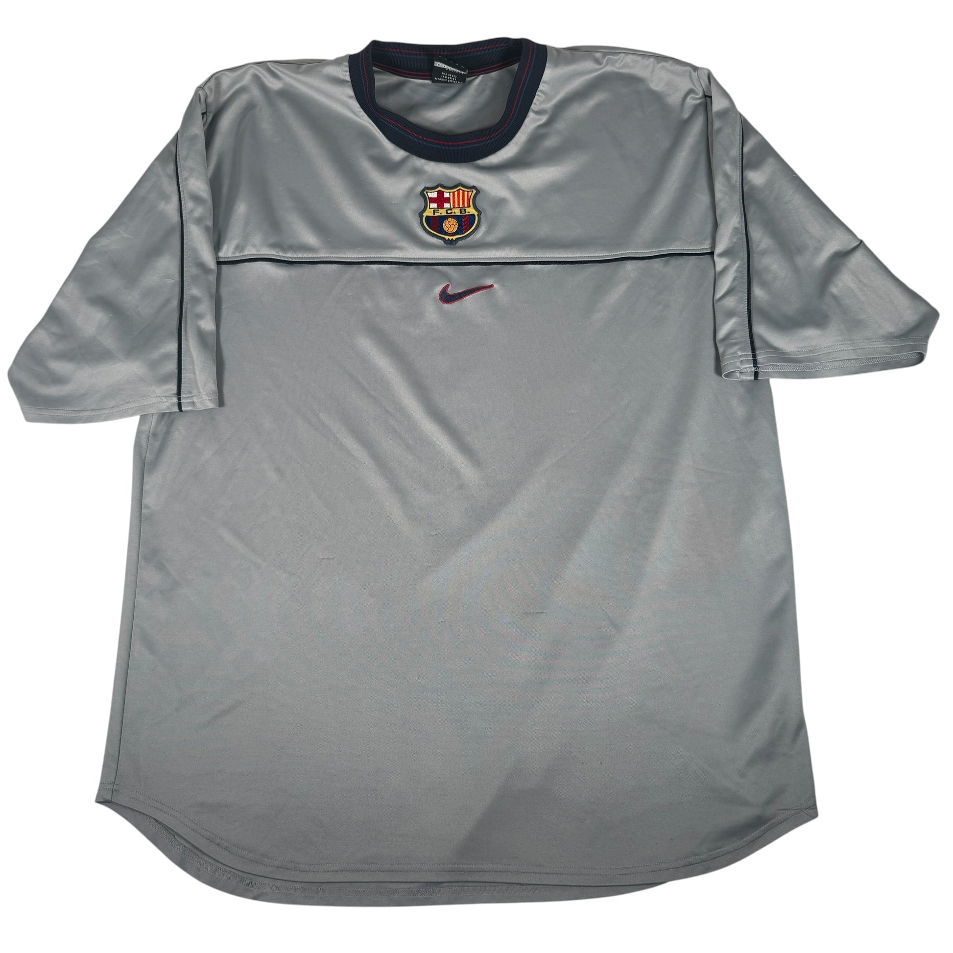 Barcelona 1998/1999/2000 Grey Training Football Shirt XL – Football Shirt Kingdom