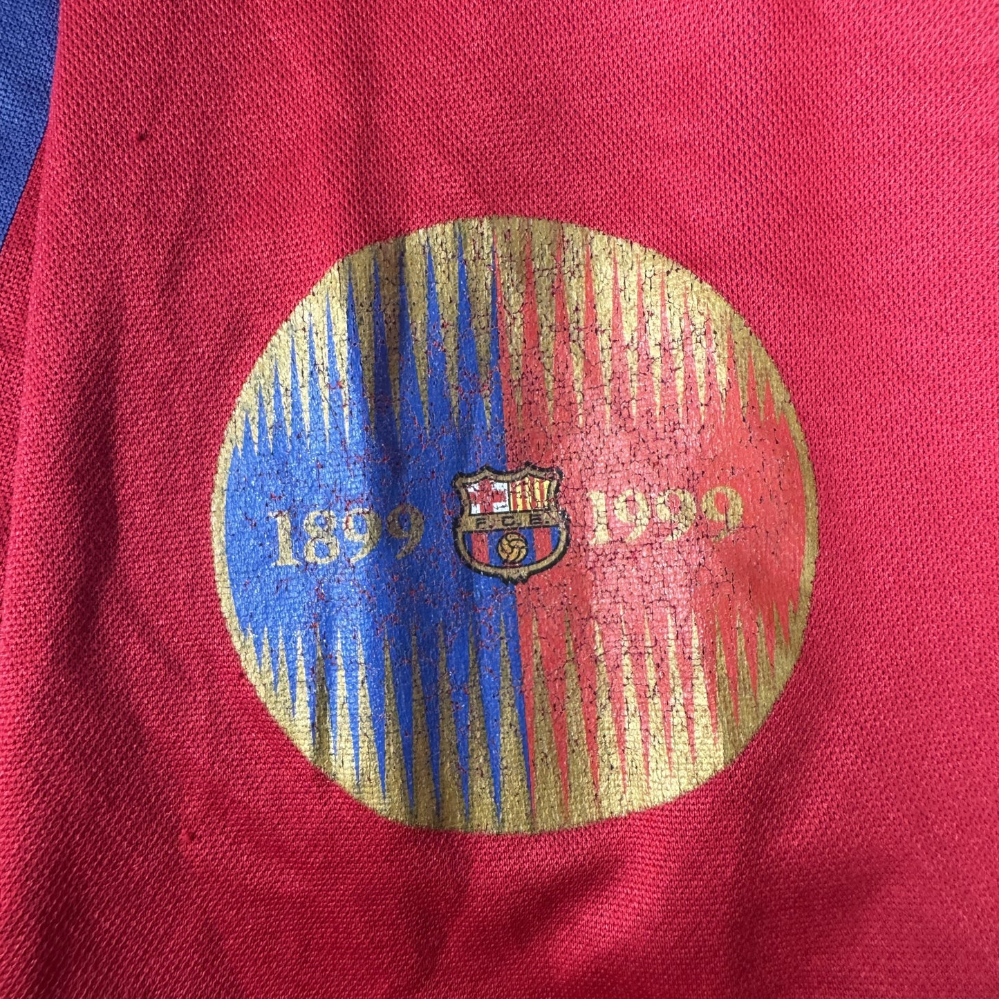 Barcelona 2000/2001 Home Football Shirt Medium