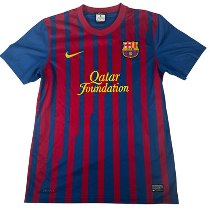 Barcelona 2011/2012 Home Football Shirt Medium — full front view