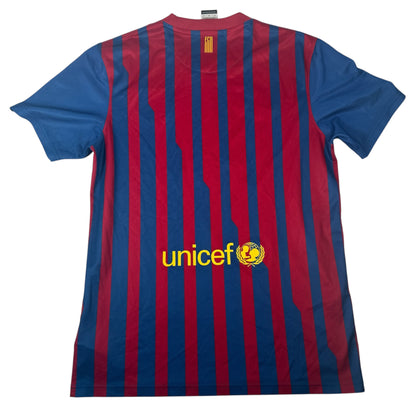 Barcelona 2011/2012 Home Football Shirt Medium — full back view