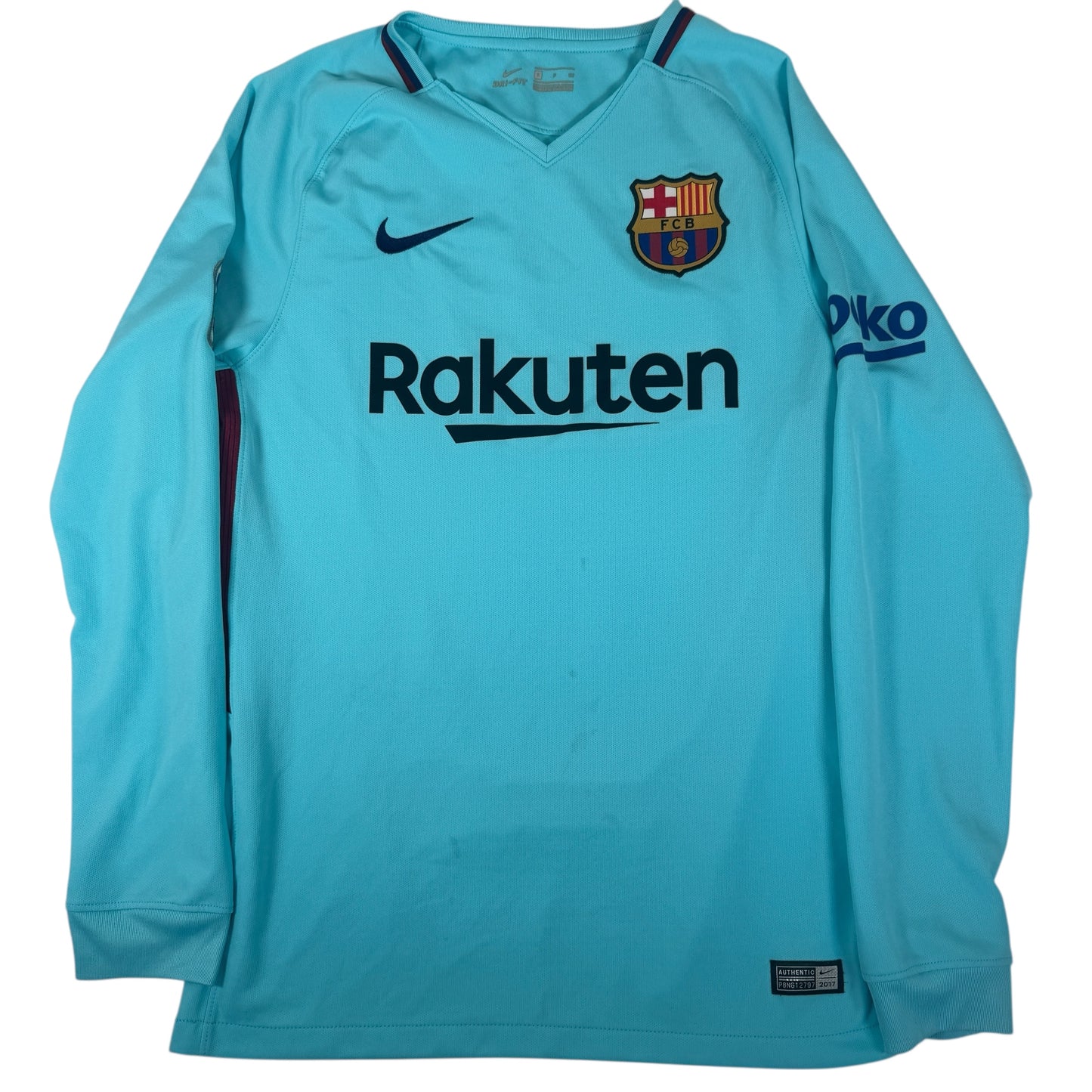 Barcelona 2017/2018 Away Long Sleeve Football Shirt Small – Football Shirt Kingdom