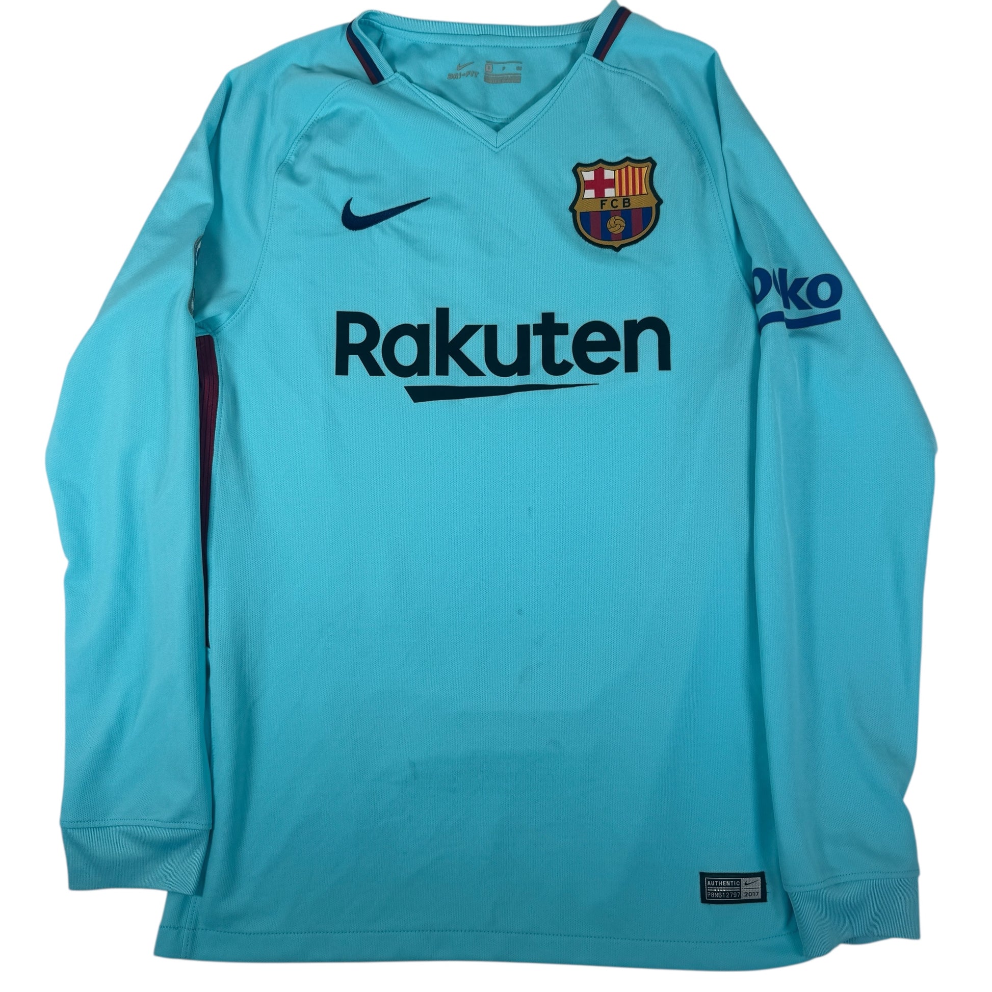 Barcelona 2017/2018 Away Long Sleeve Football Shirt Small – Football Shirt Kingdom