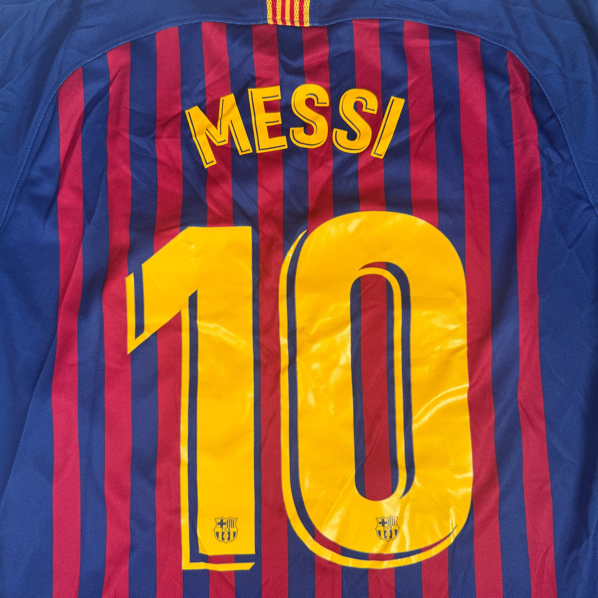 MESSI 10 Barcelona 2018/2019 Home Football Shirt XL – Football Shirt Kingdom
