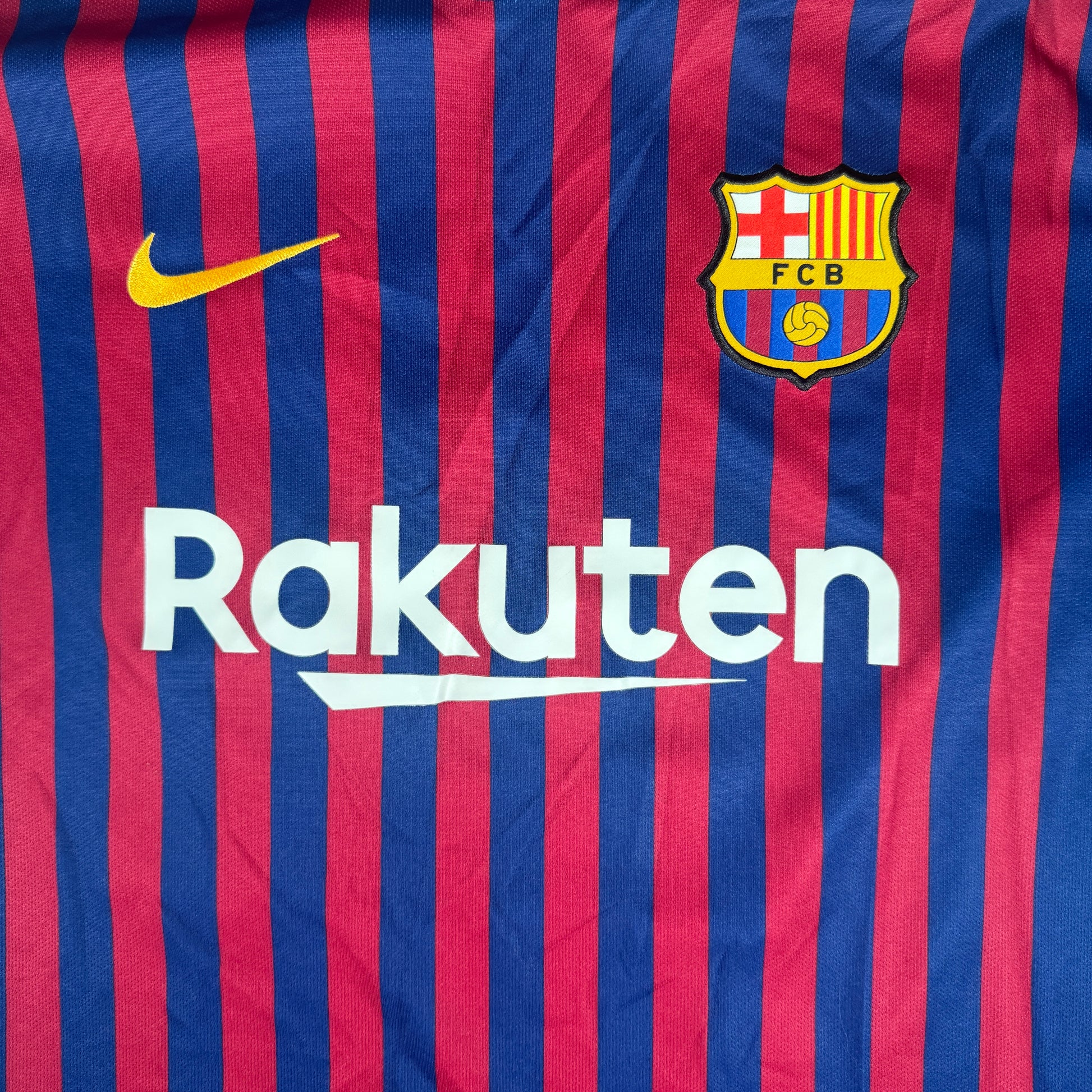 MESSI 10 Barcelona 2018/2019 Home Football Shirt XL – Football Shirt Kingdom