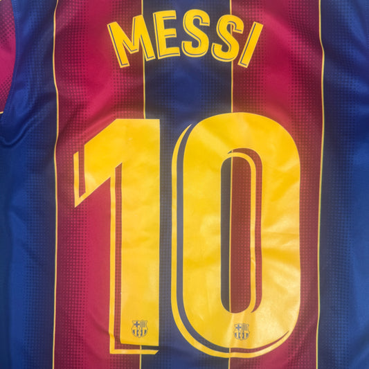 MESSI 10 Barcelona 2020/2021 Home Football Shirt Medium – Football Shirt Kingdom