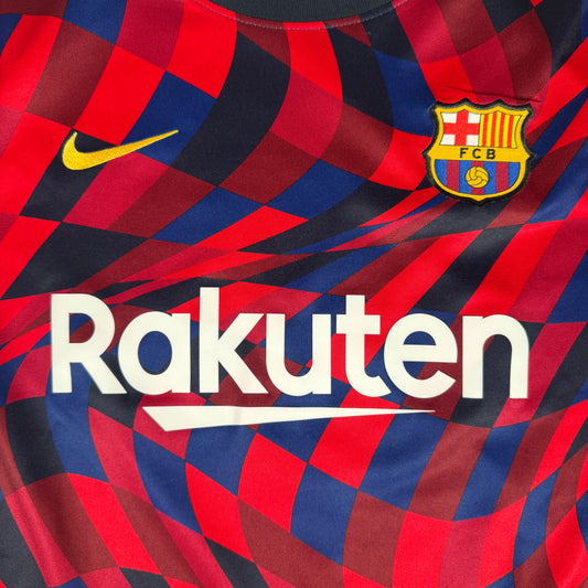 Barcelona 2020/2021 Pre Match Training Football Shirt Large – Football Shirt Kingdom