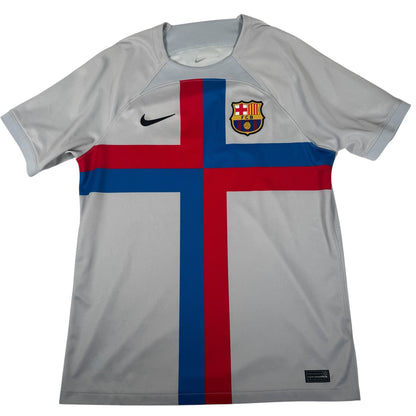 Barcelona 2022/2023 Third Football Shirt Large — full front view