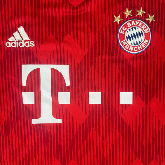 Bayern Munich 2018/2019 Home Football Shirt Large – Football Shirt Kingdom