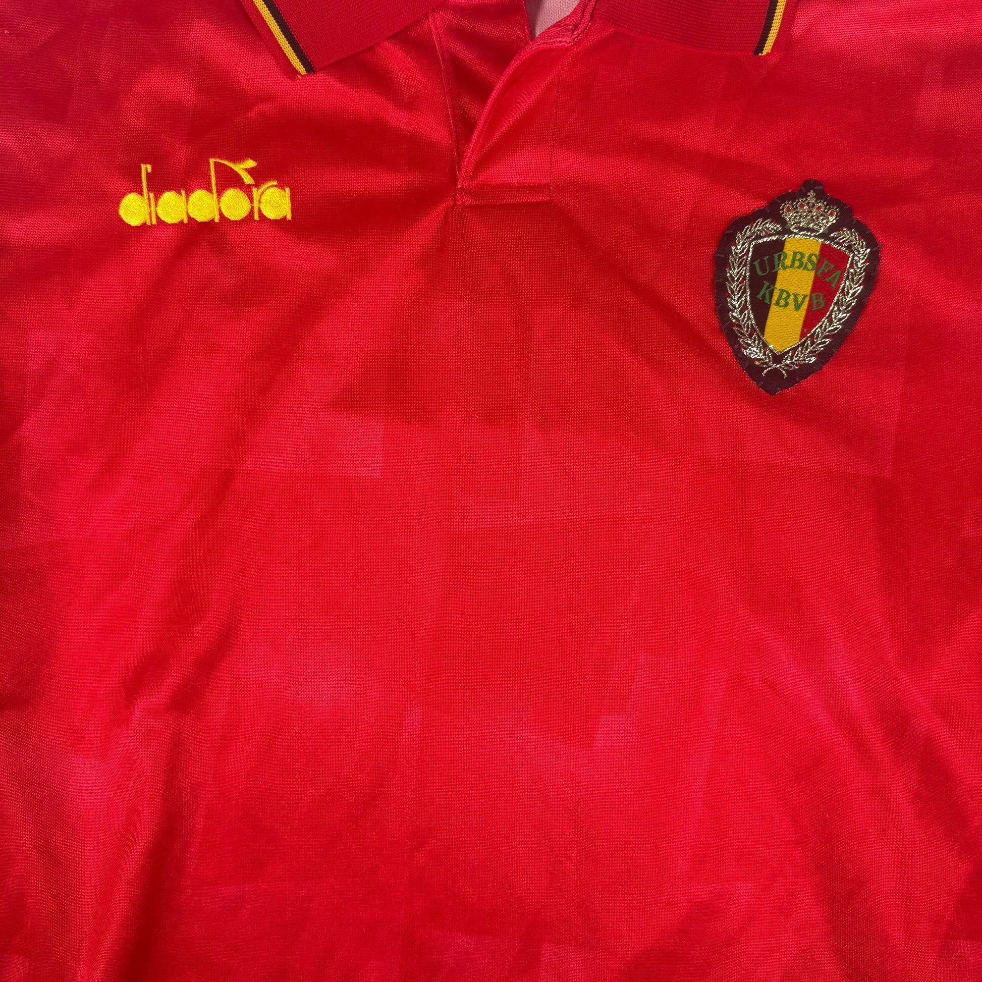 Belgium 1992/1993/1994 Home Football Shirt Large – Football Shirt Kingdom