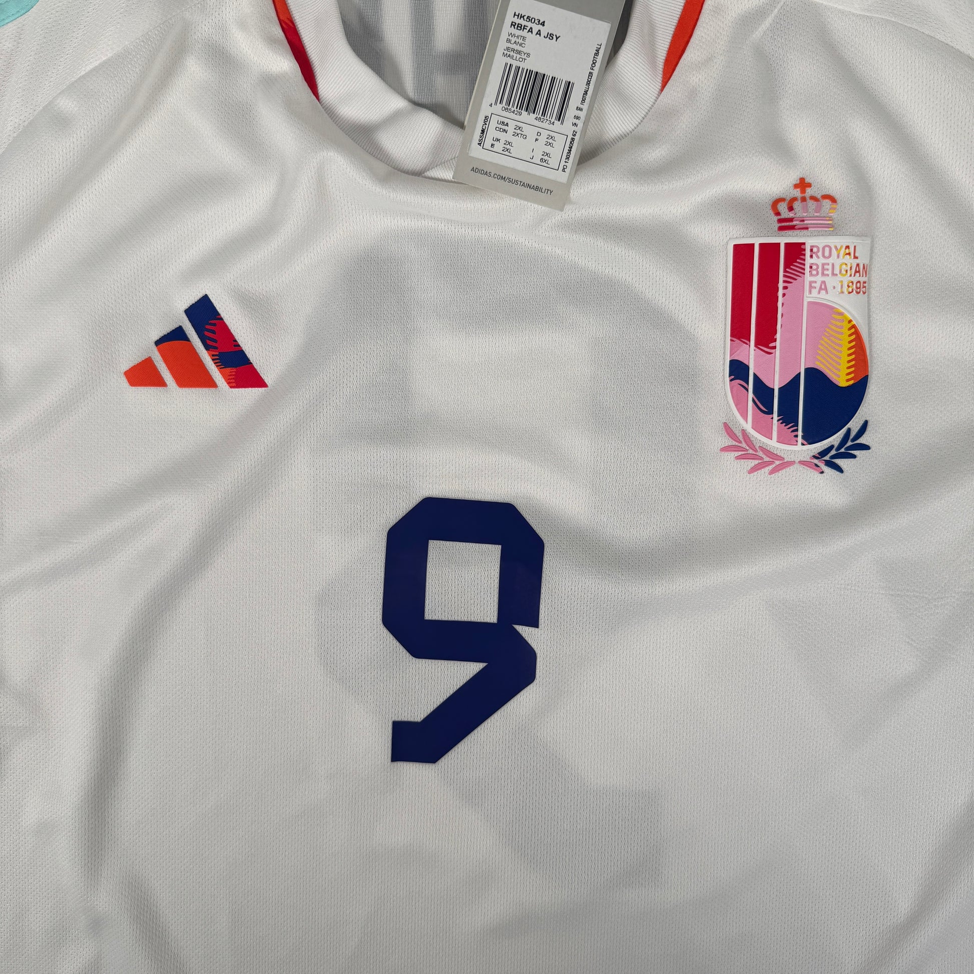 LUKAKU 9 Belgium 2022/2023/2024 Away Football Shirt 2XL XXL BNWT – Football Shirt Kingdom