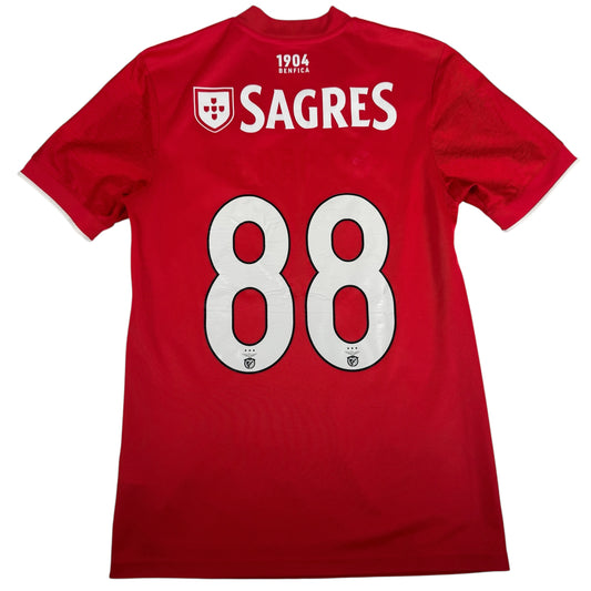 88 Benfica 2021/2022 Home Football Shirt Small — full back view