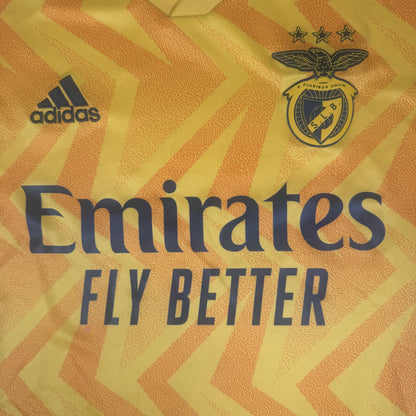 Benfica 2022/2023 Away Football Shirt Small — front close-up
